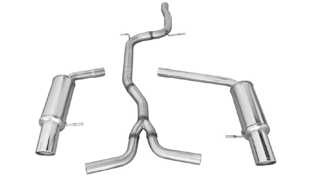 100%25+Inox+%C3%89chappement+Double+%2B+Tube+centrale+sur+mesure+pour+Audi+A4+B8+Avant+2.0TFSi%2F3.2+V6+2WD+2008-+Droite%2FGauche+100mm+X-Race